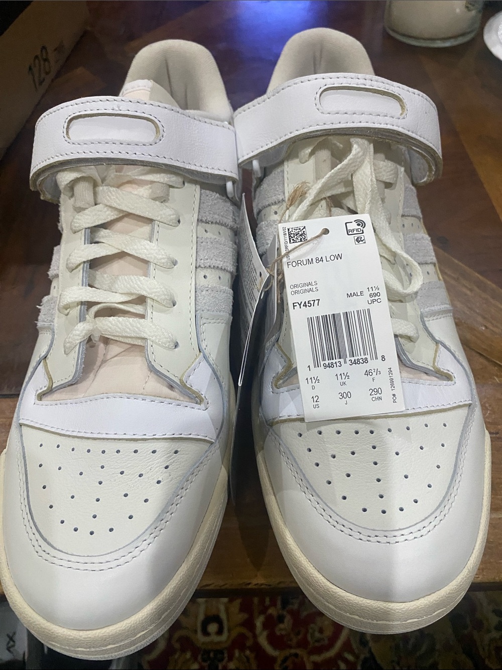 adidas Originals Forum 84 Low-Top Sneakers in White and Cream